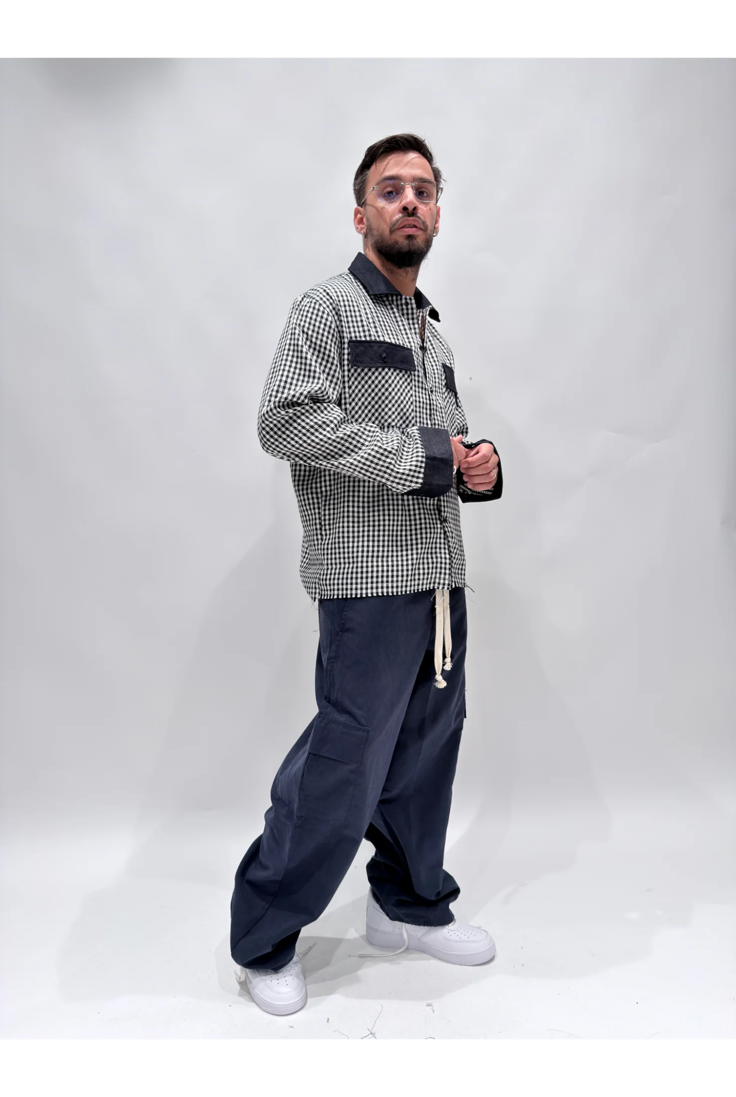 Camicia ARCHIVIO flanella denim - Image 5