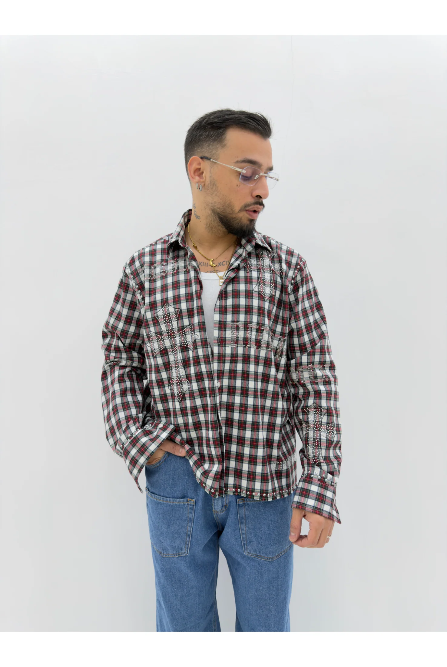 Camicia CIANOTIC Strass - Image 6