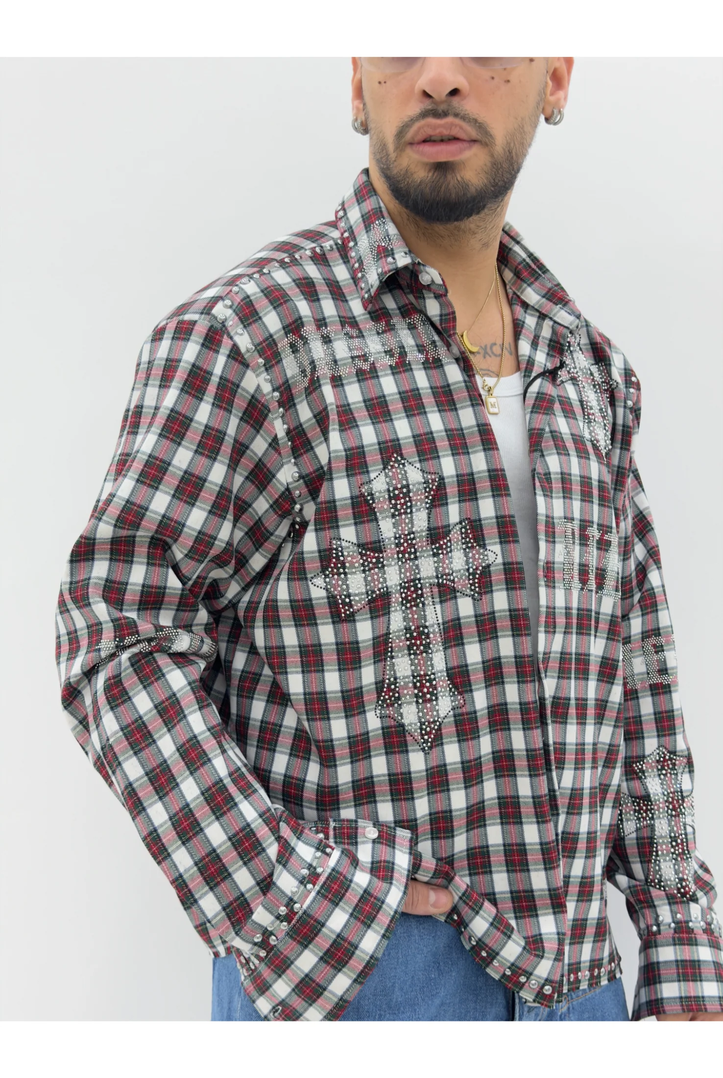 Camicia CIANOTIC Strass - Image 7