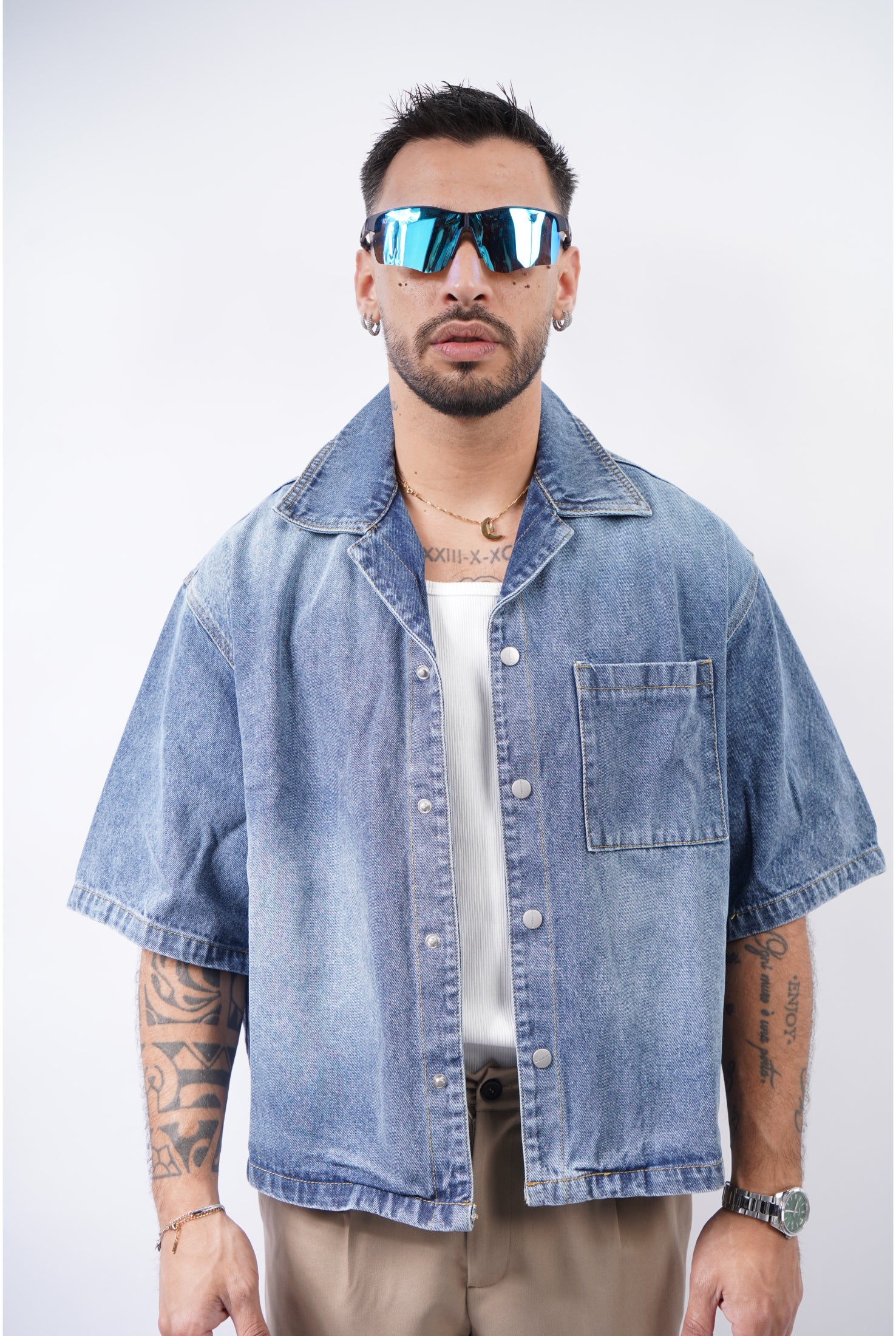 Camicia CROP Denim