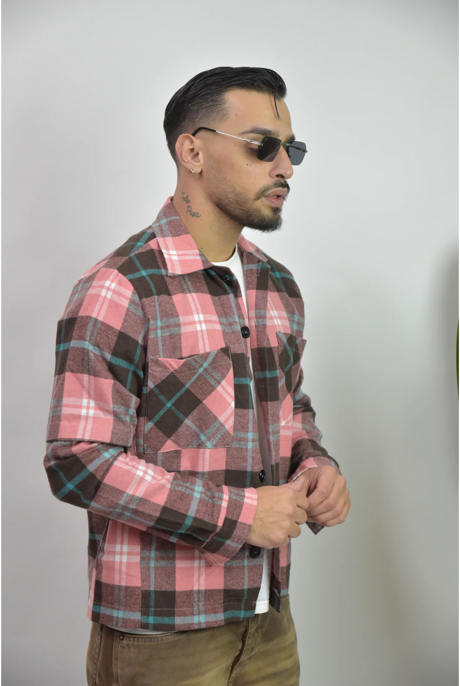 Camicia MYAMY check Pink - Image 4