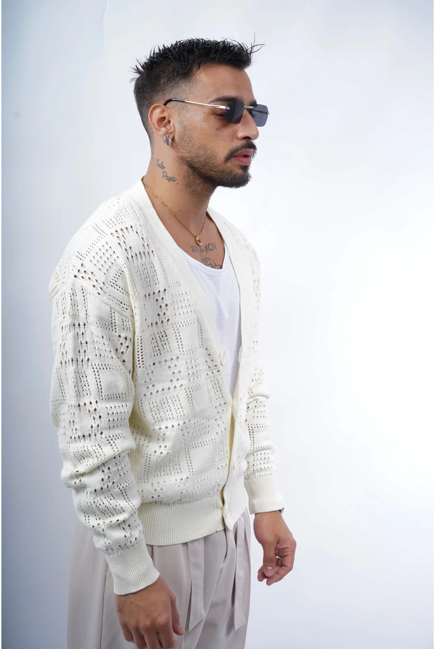 Cardigan in filo 86004 ( vari colori) - Image 3