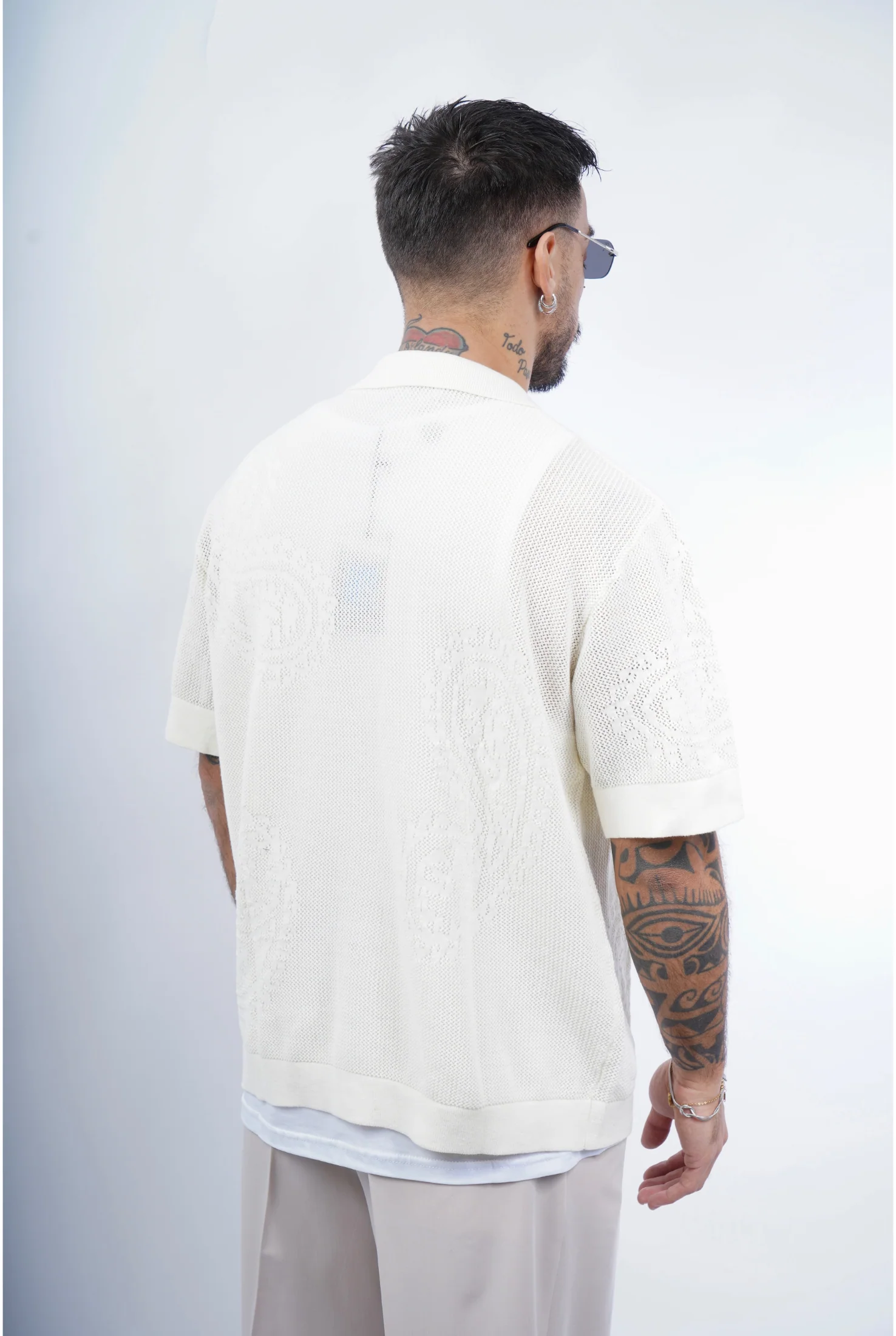Cardigan polo in filo 3375 (vari colori) - Image 6