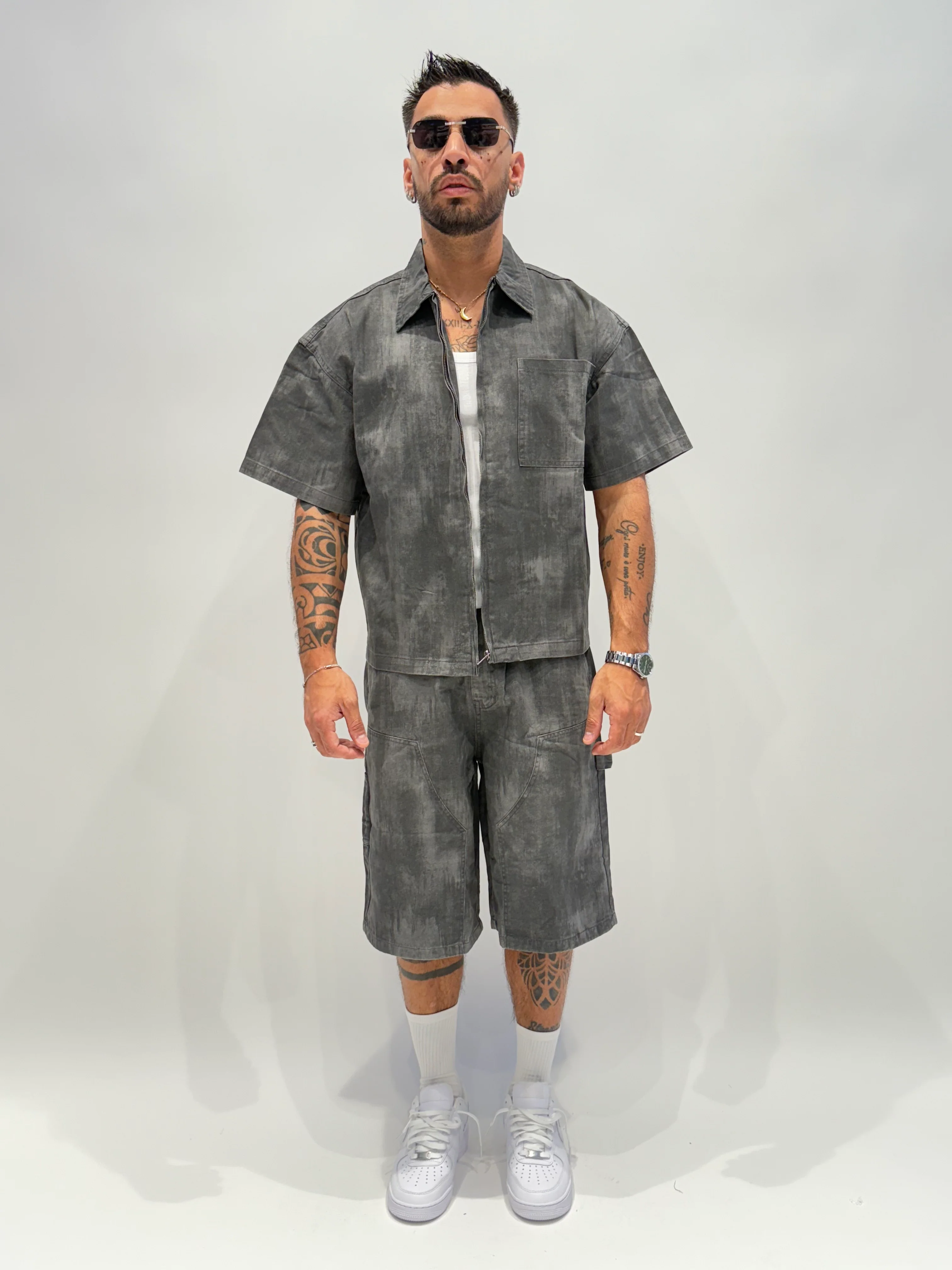 Coordinato denim sfumato zz60 - Image 2
