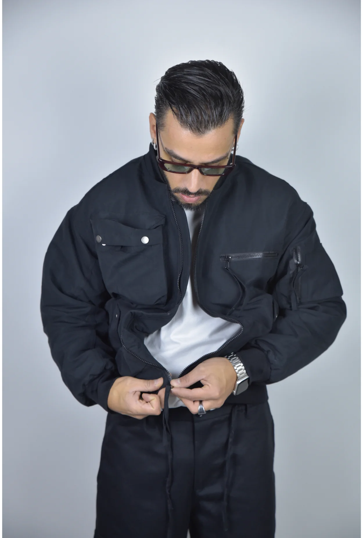 Giubbotto Jacket POCKET BLACK - Image 3