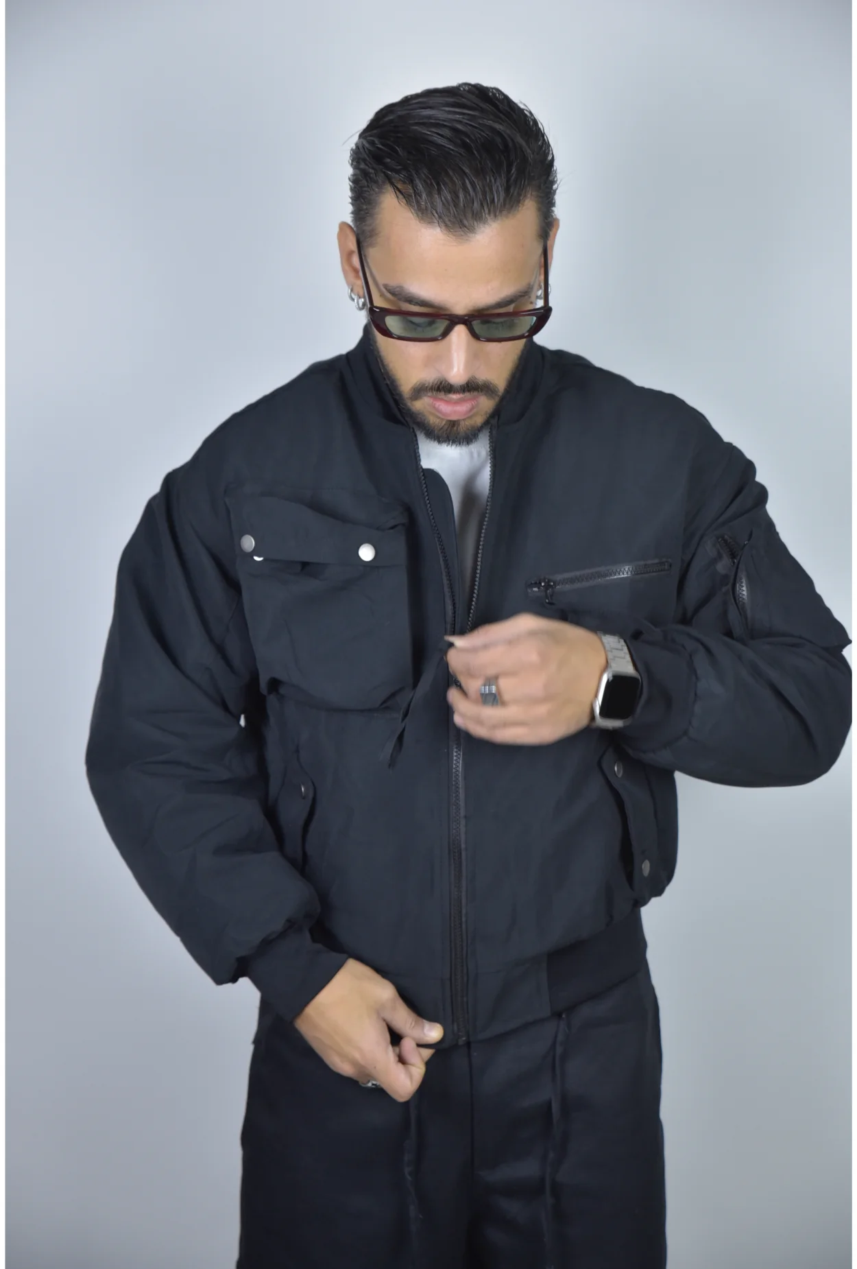 Giubbotto Jacket POCKET BLACK - Image 4