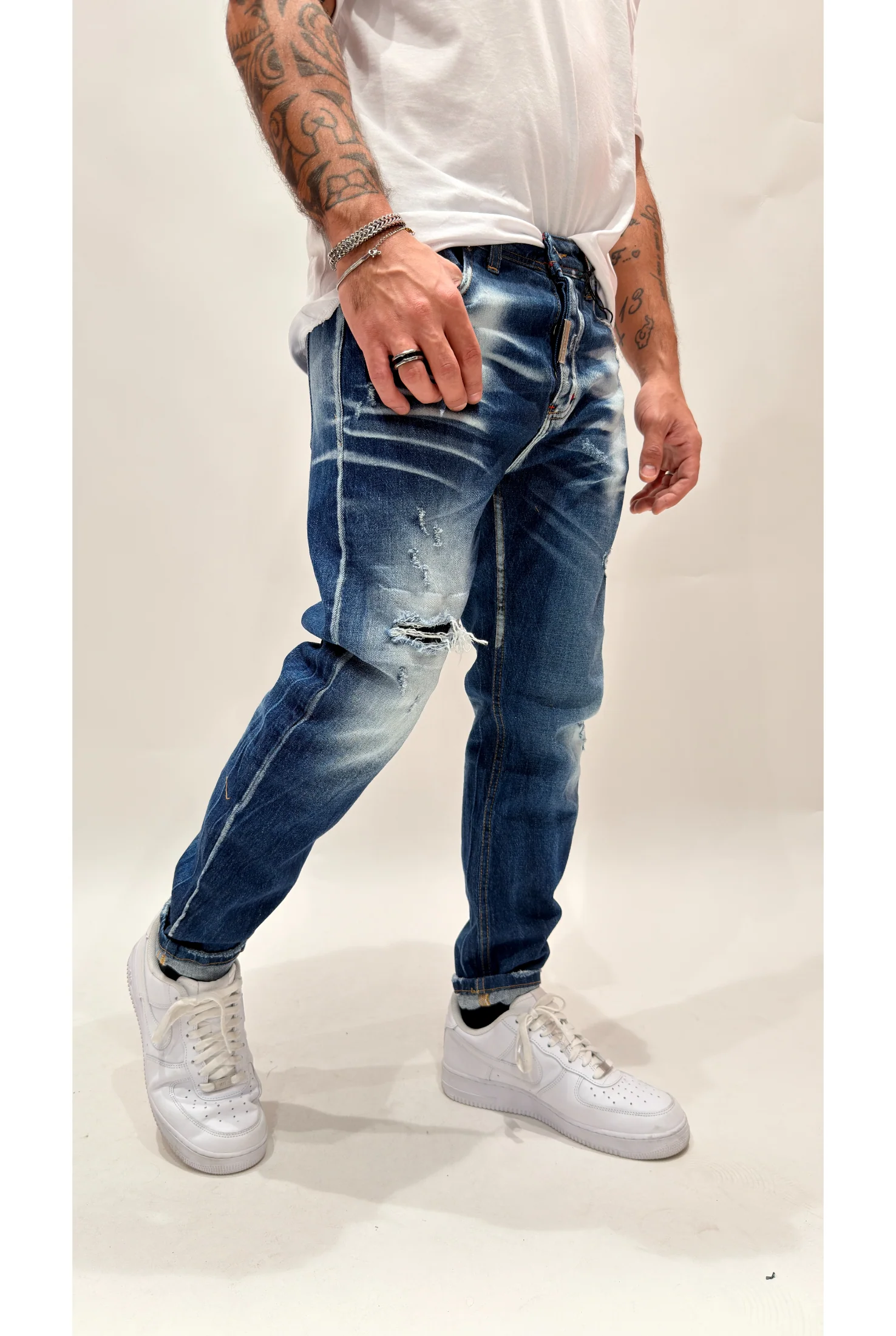 Jeans CIANOTIC Duck blu - Image 5
