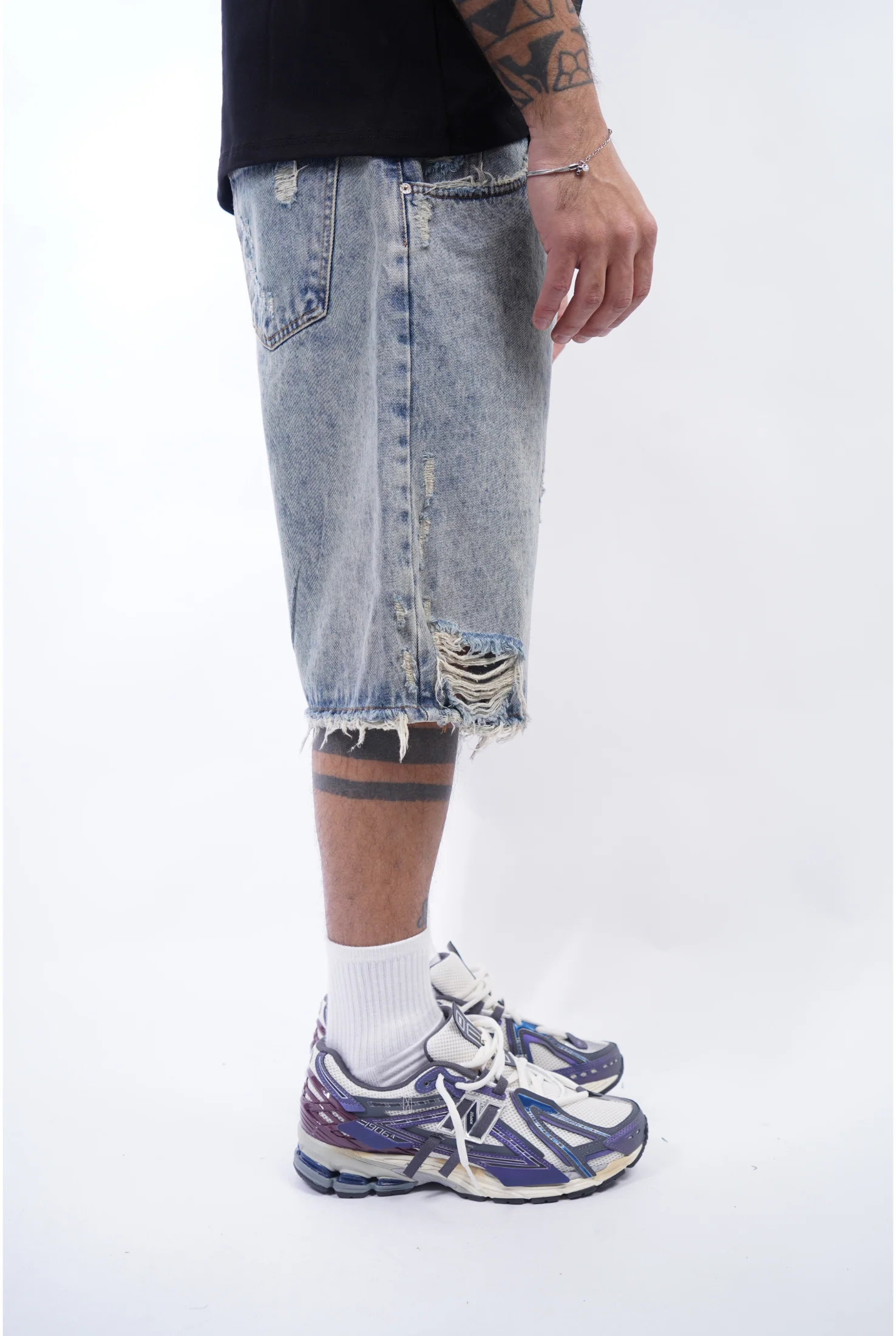 Jeans CIANOTIC short MS01 Blue - Image 3
