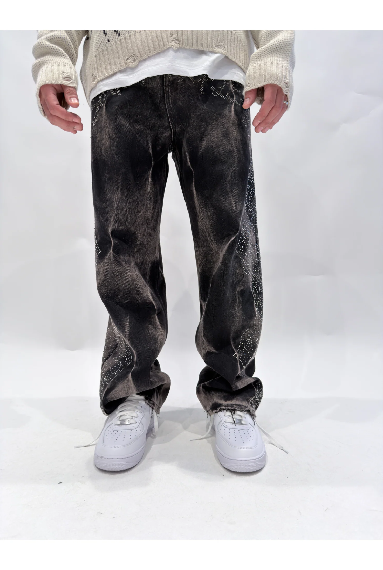 Jeans CIANOTIC Super baggy born black - Image 2