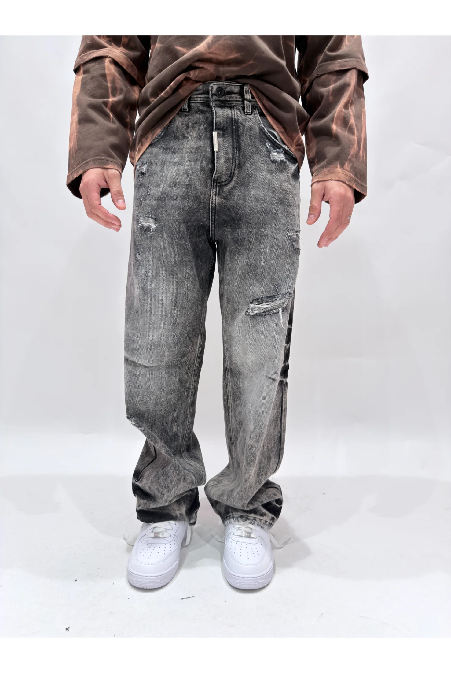 Jeans CIANOTIC Super baggy raw black - Image 2