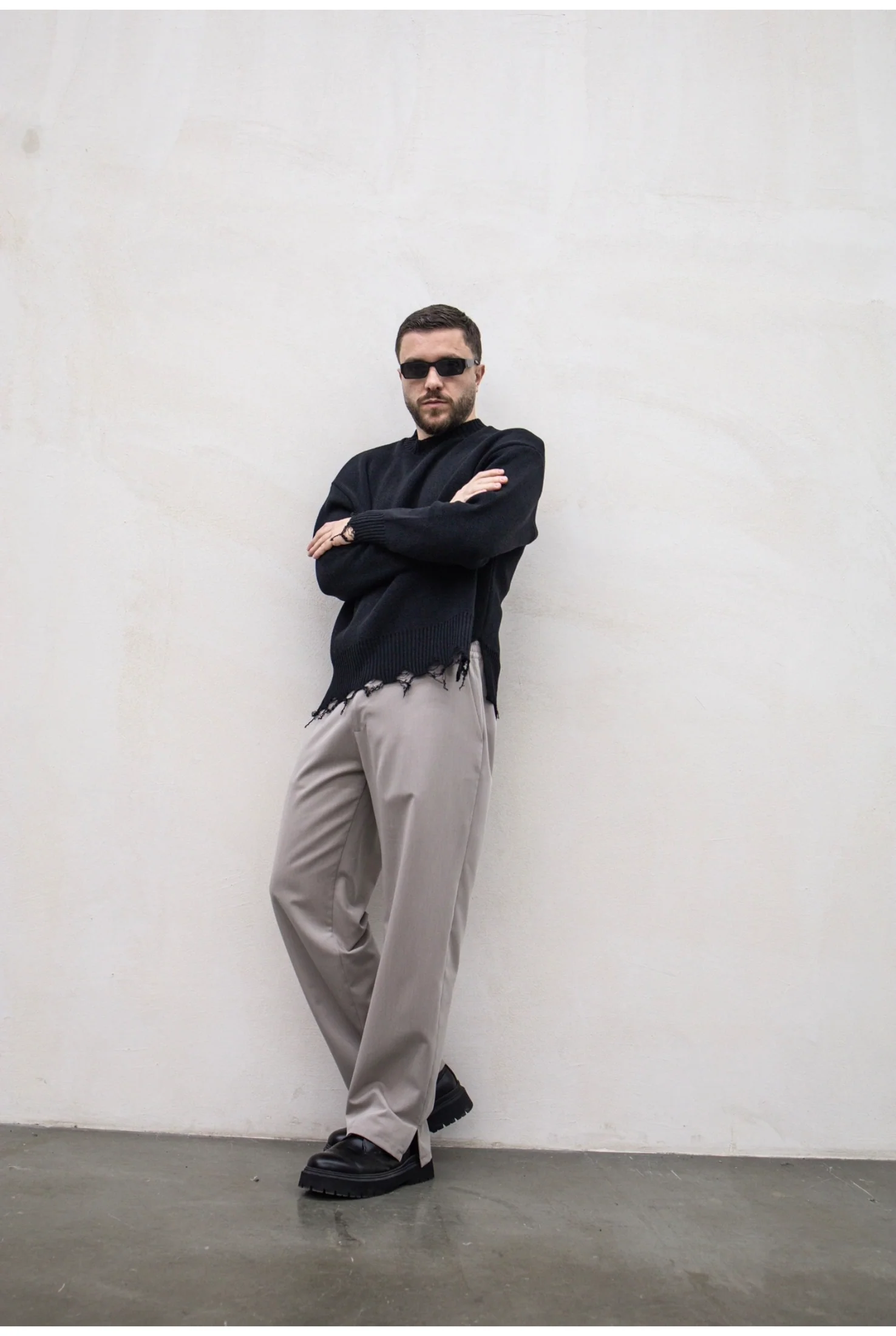 Maglia in filo TOKYO boxy abrasioni - Image 18