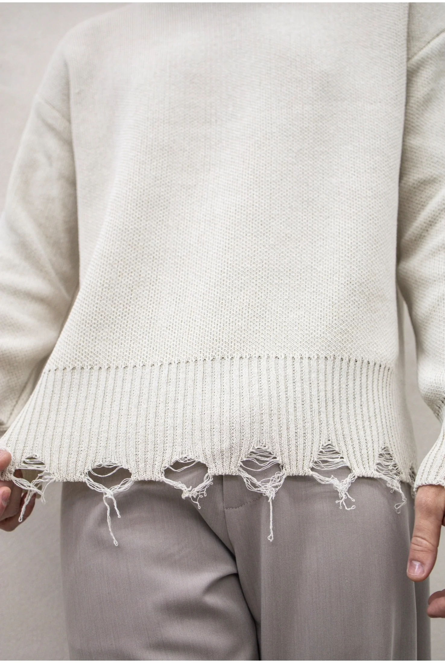 Maglia in filo TOKYO boxy abrasioni - Image 19