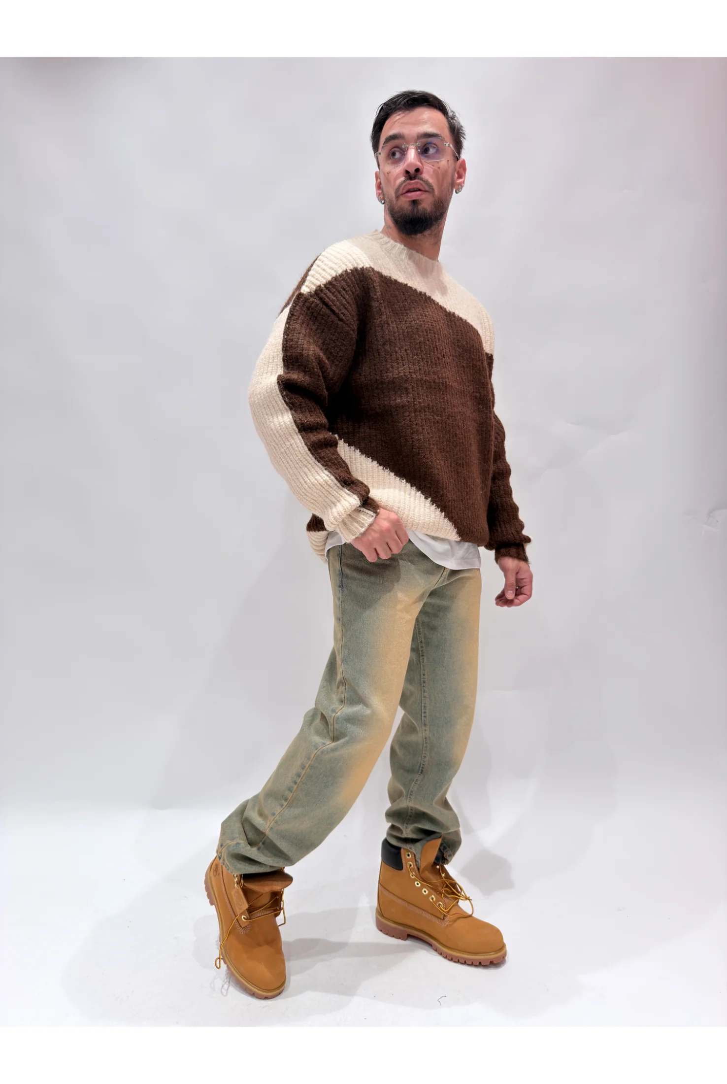 Maglione bicolor W86131 - Image 2