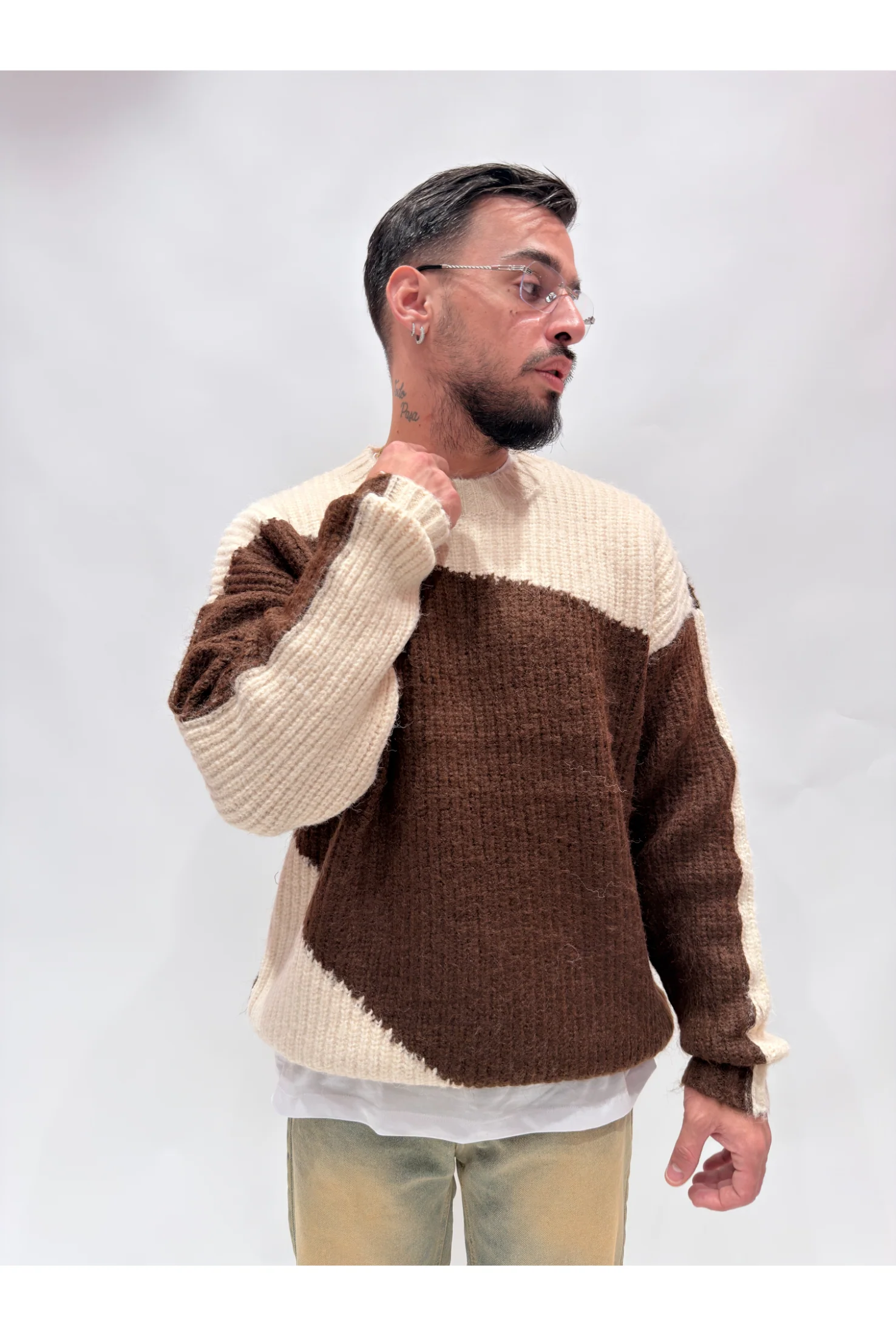 Maglione bicolor W86131 - Image 4