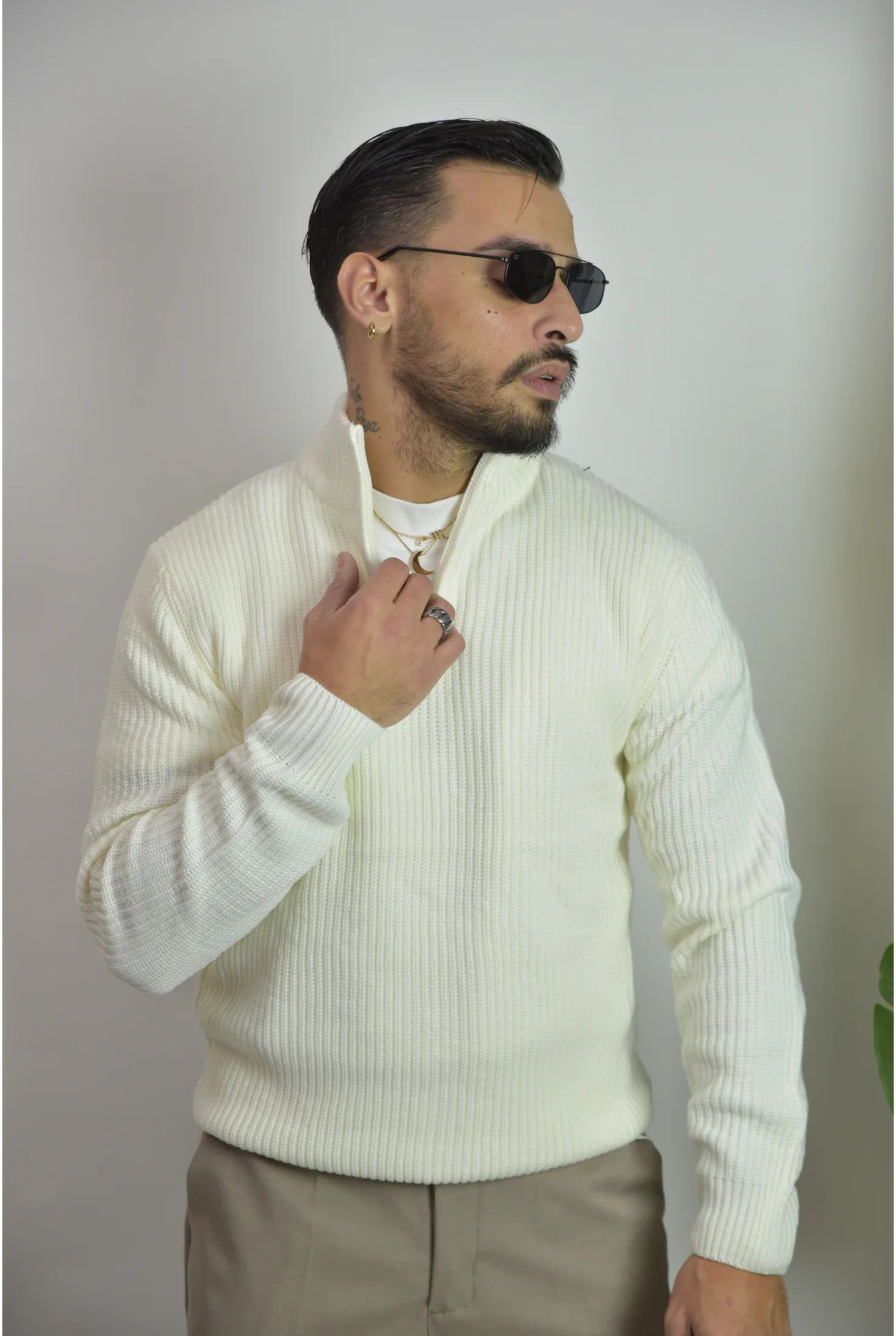 Maglione zip art 8386 - Image 3