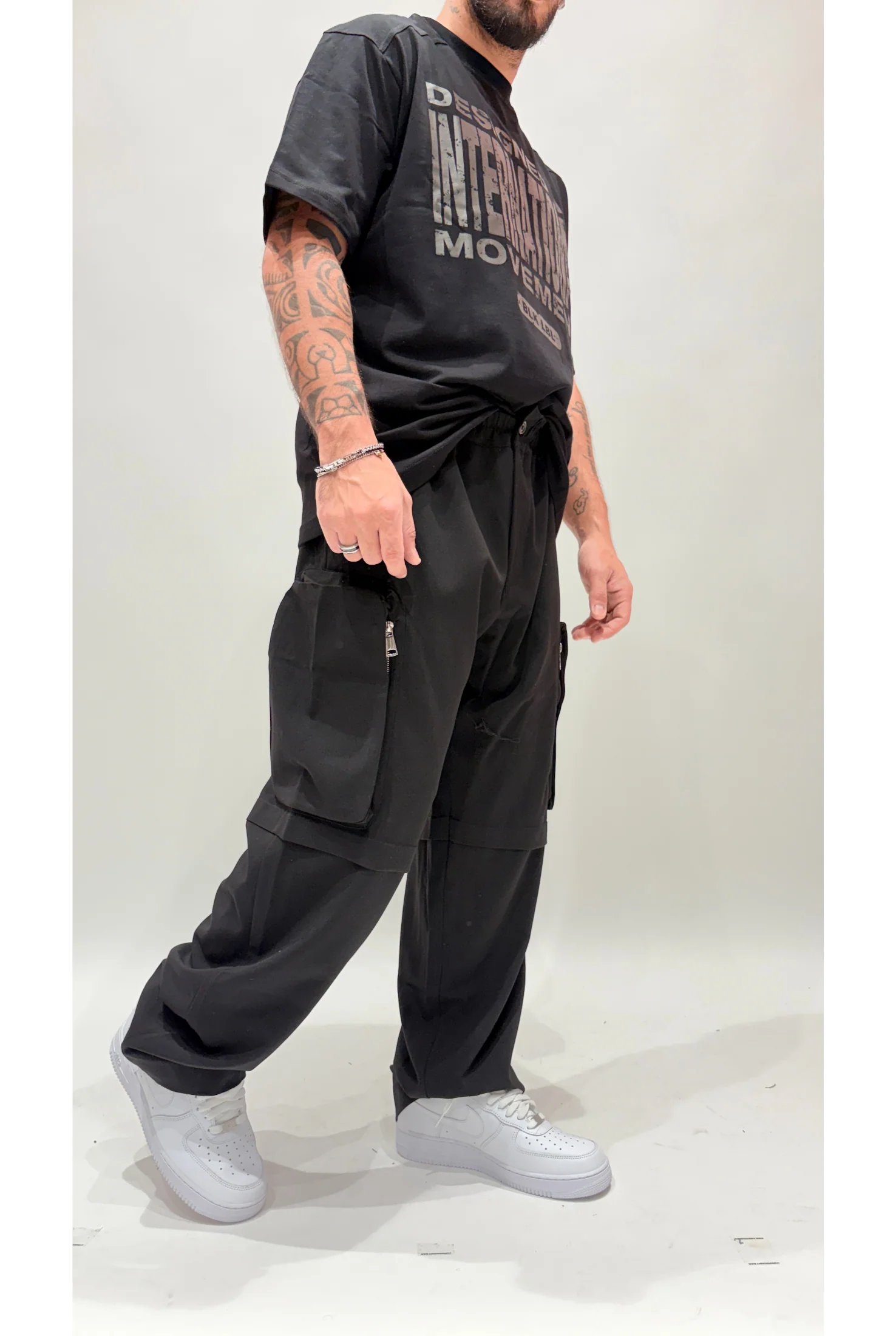 Pantalone BLK LABEL cargo zip 05 - Image 4