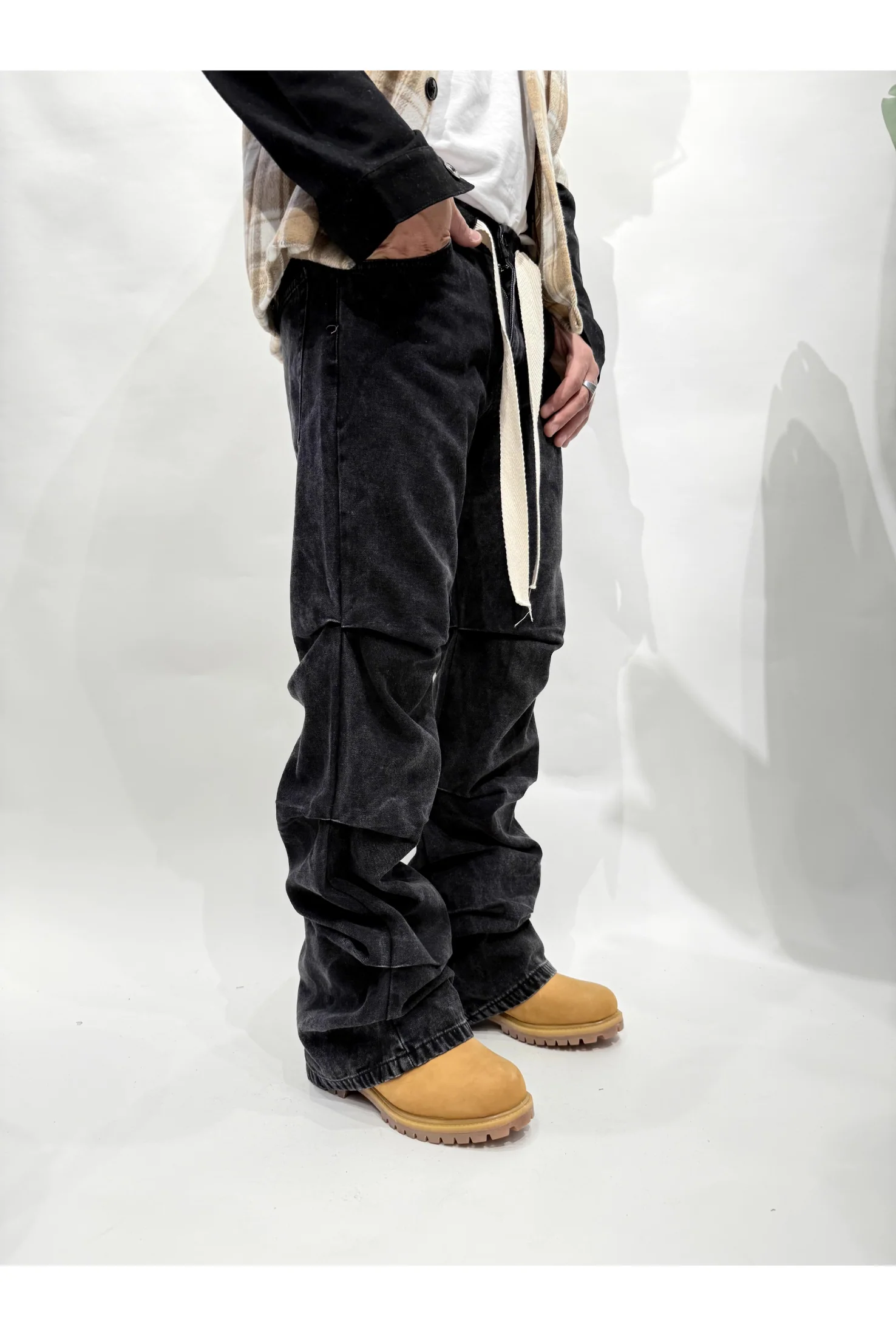 Jeans PASSIONE denim baggy black - Image 3