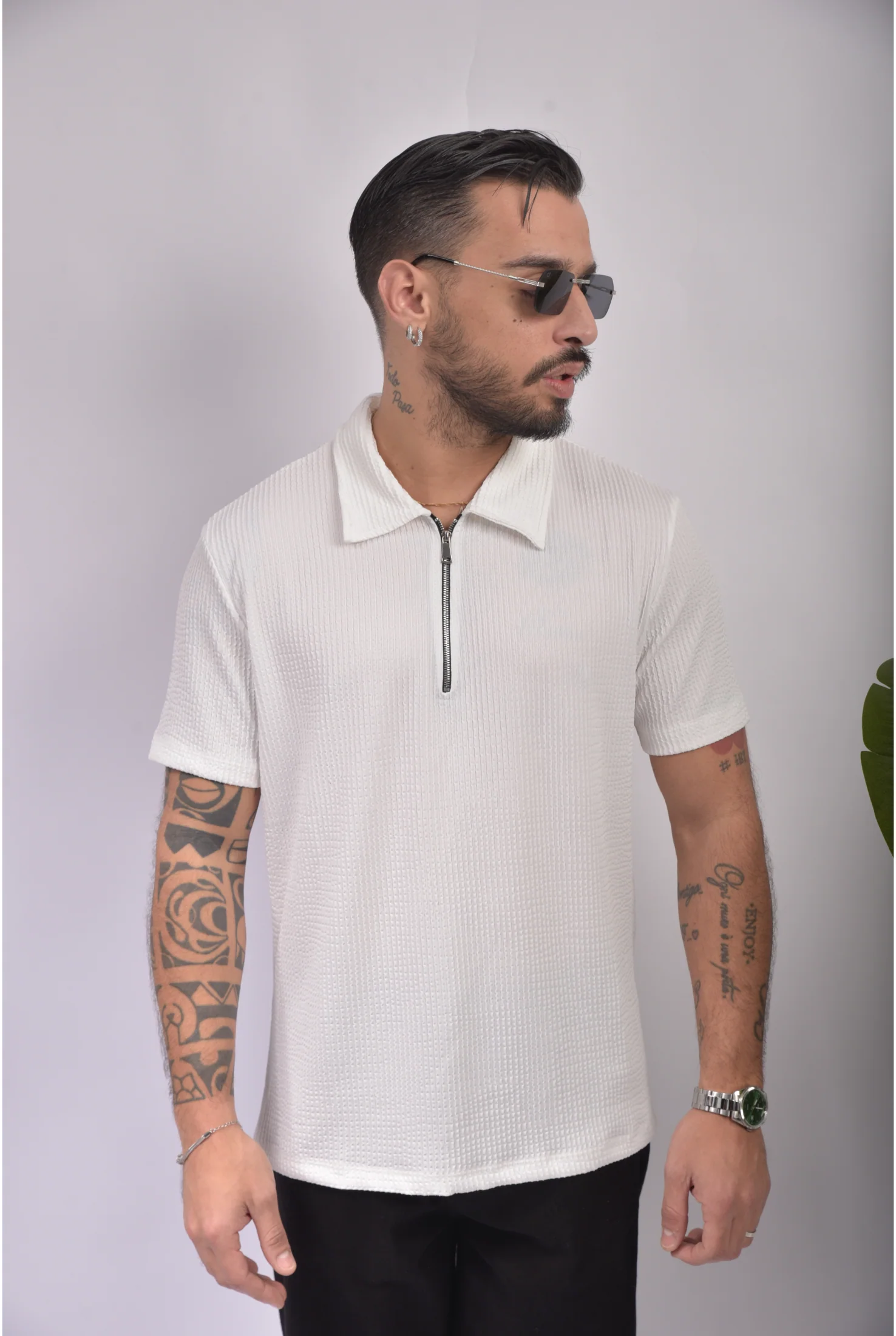 Polo zip (3 colori) M5218