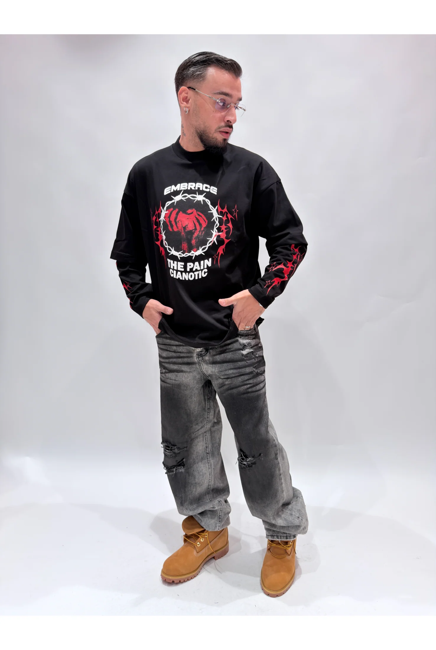 T-shirt CIANOTIC long sleeve embrace - Image 2