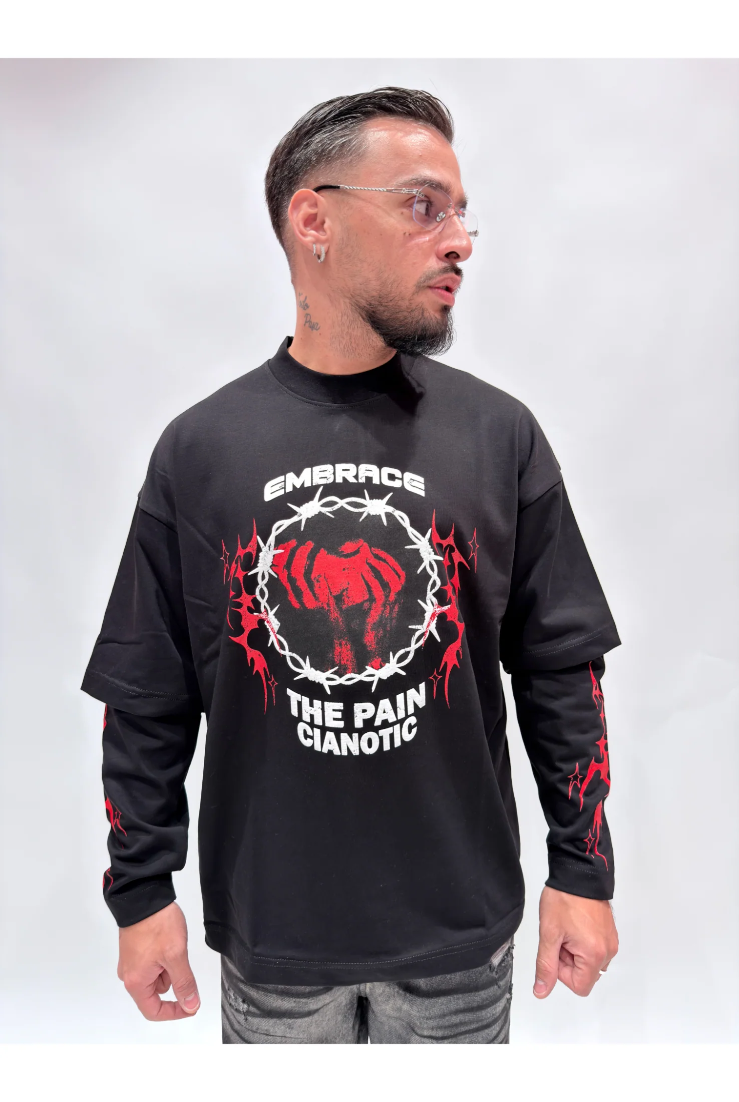 T-shirt CIANOTIC long sleeve embrace - Image 3