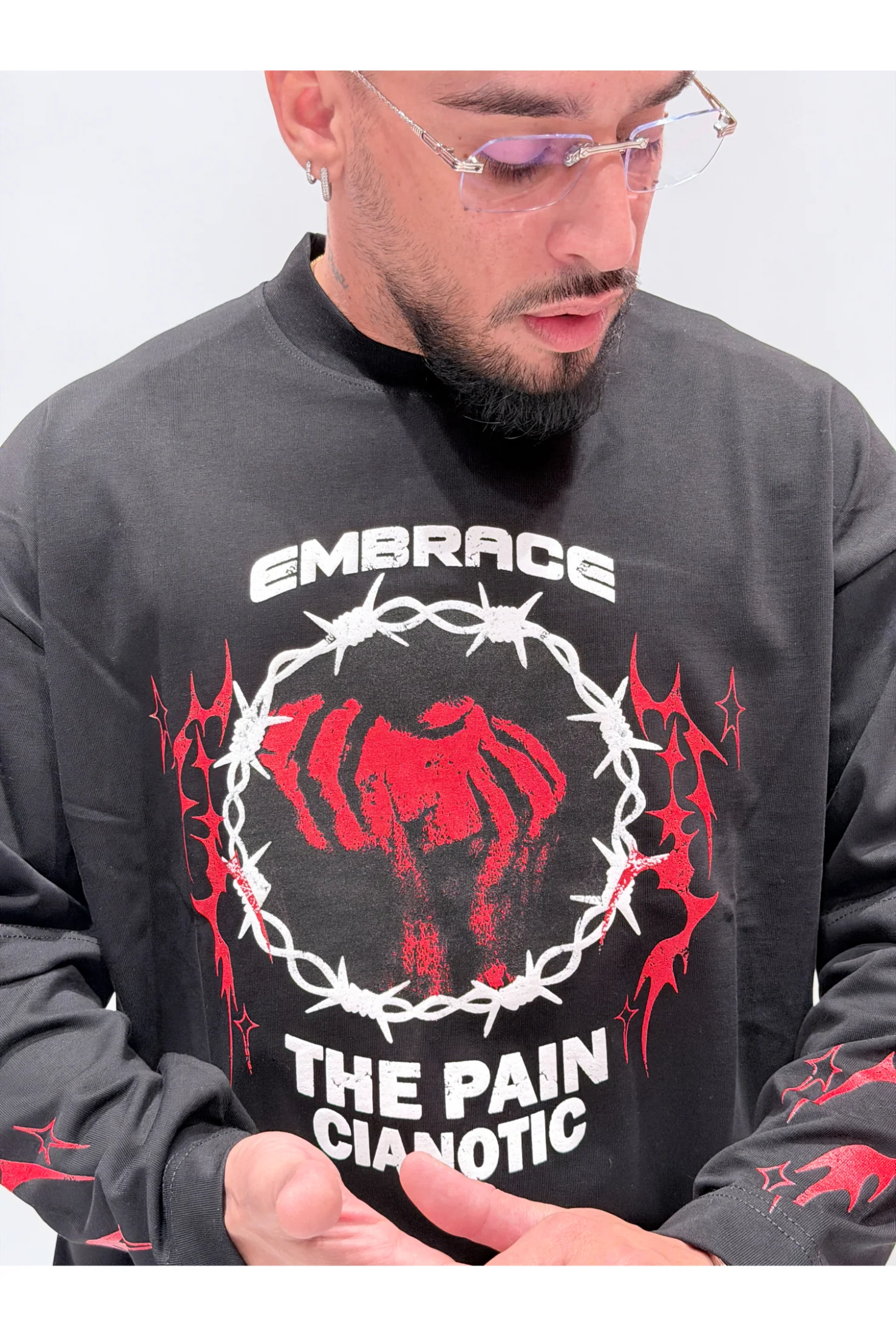 T-shirt CIANOTIC long sleeve embrace - Image 4