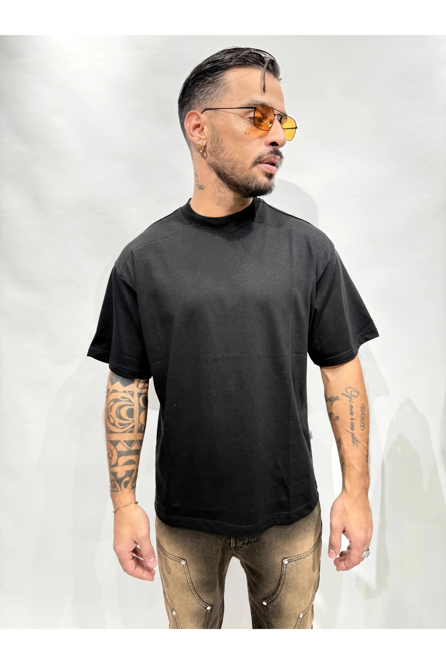 T-shirt FEAR OF LOVE stampa/retro - Image 4