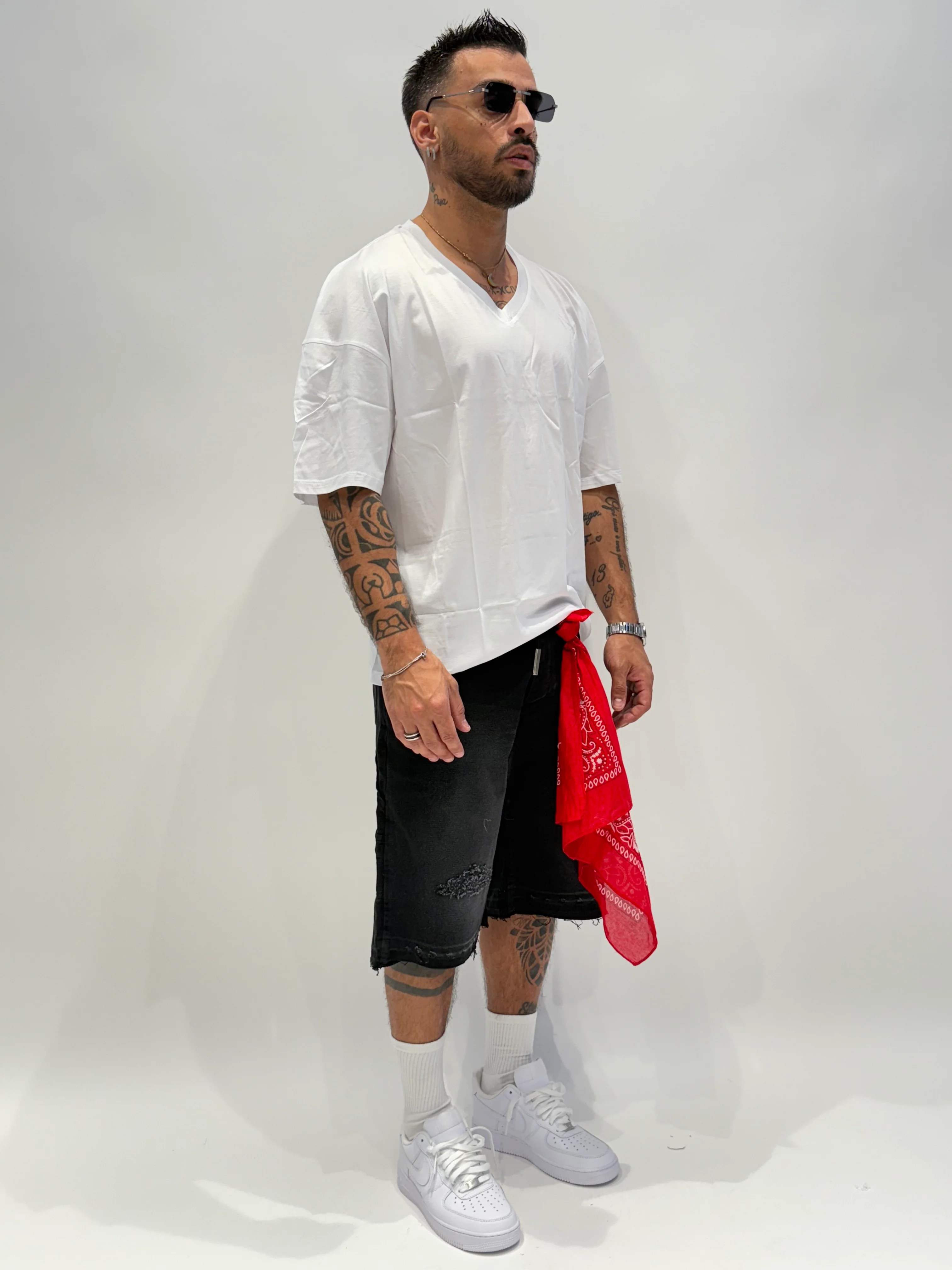 T-shirt in filo di scozia V NJB - Image 5