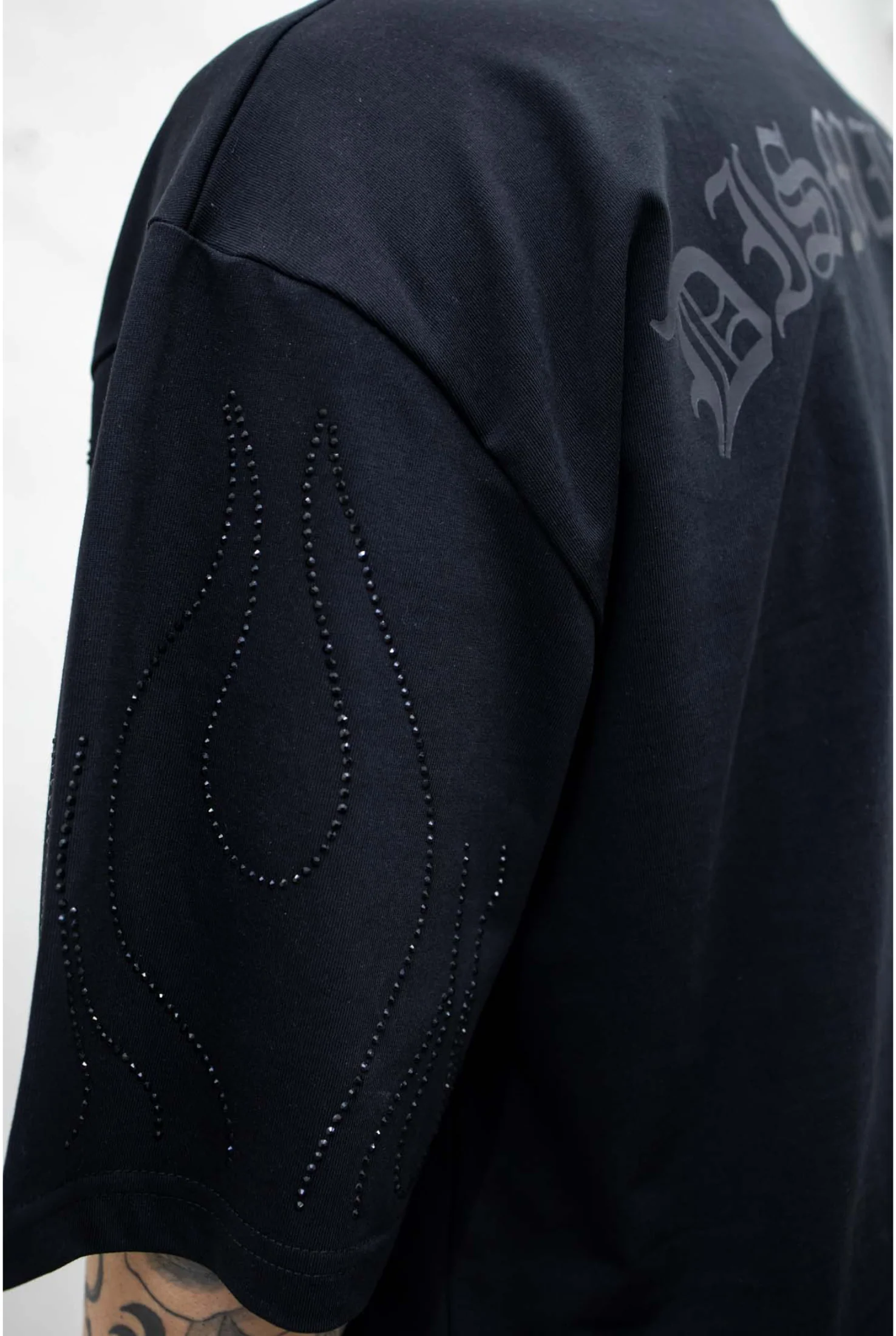 T-shirt PRESENT DAY Flame Strass - Image 16