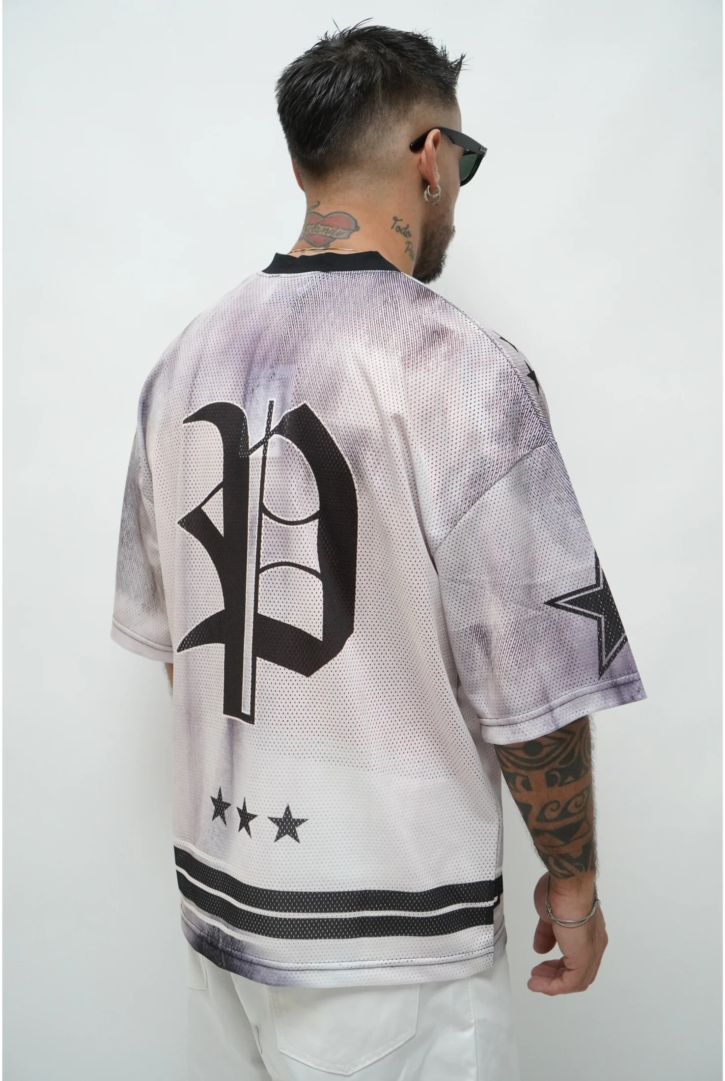 T-shirt PRESENT DAY rete stampa - Image 2
