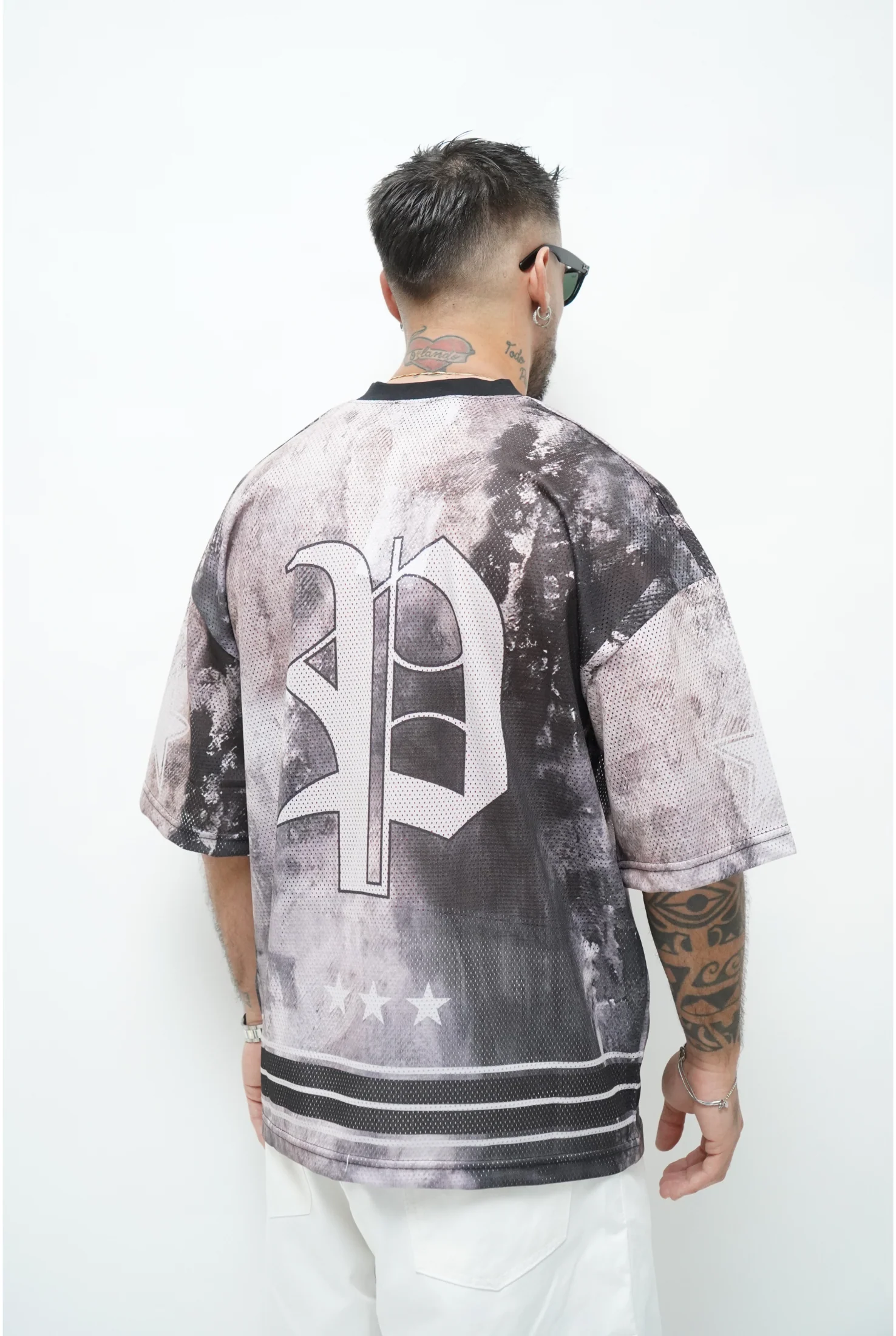 T-shirt PRESENT DAY rete stampa - Image 7