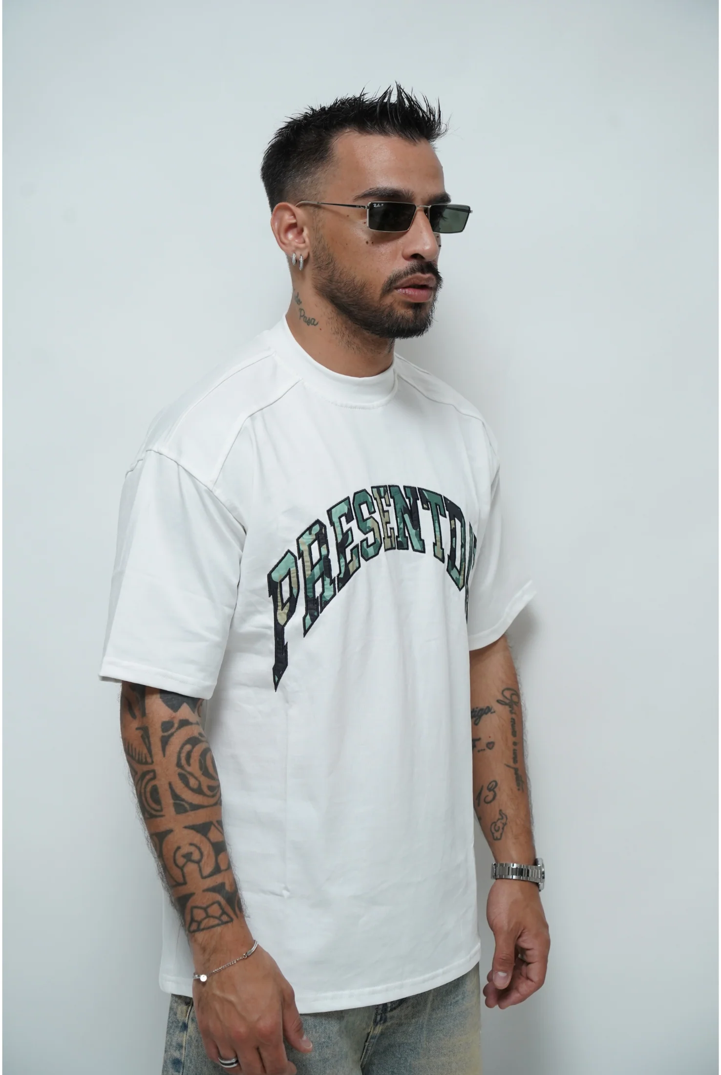 T-shirt PRESENT DAY ricamo mimetico ( 2 colori ) - Image 6