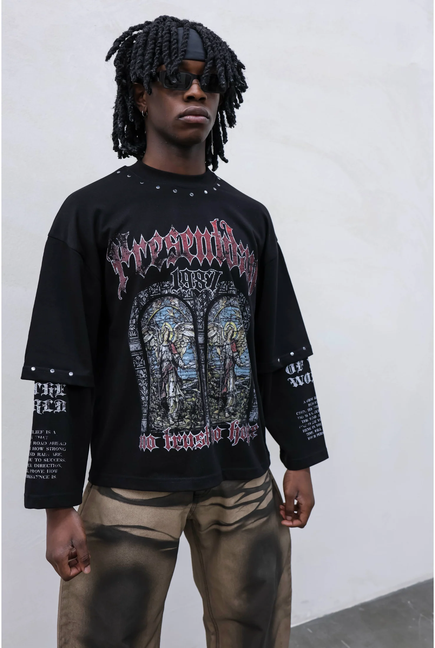 T-shirt TOKYO long sleeve no trust - Image 7