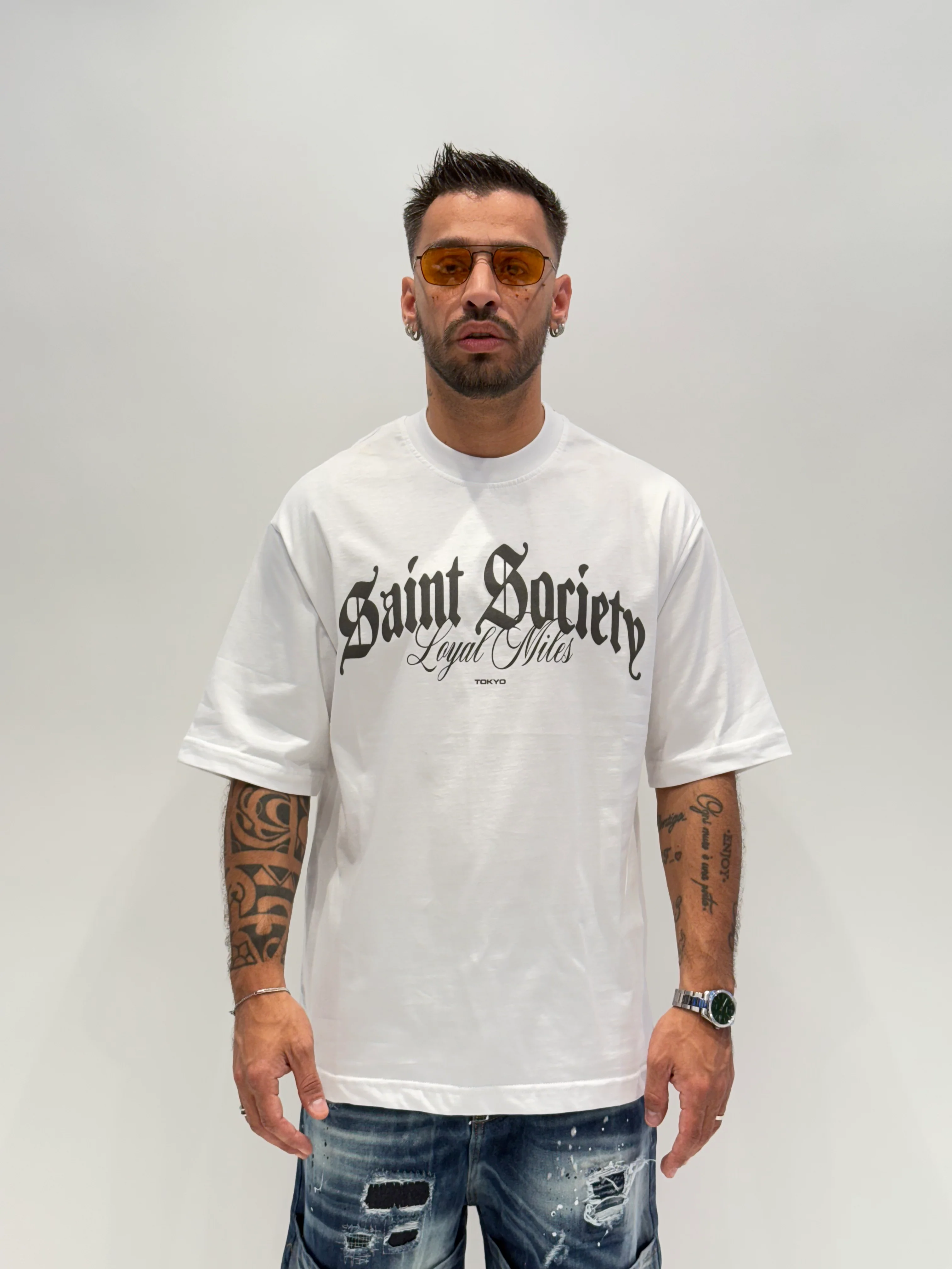 T-shirt TOKYO Stampa Saint Society ( 2 colori )